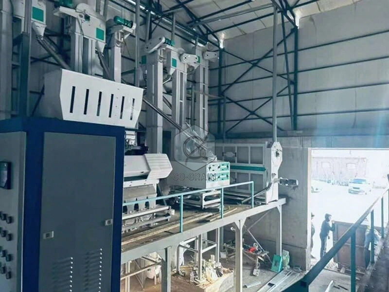80t_complete_rice_mill_machine_in_Uzbekistan 7